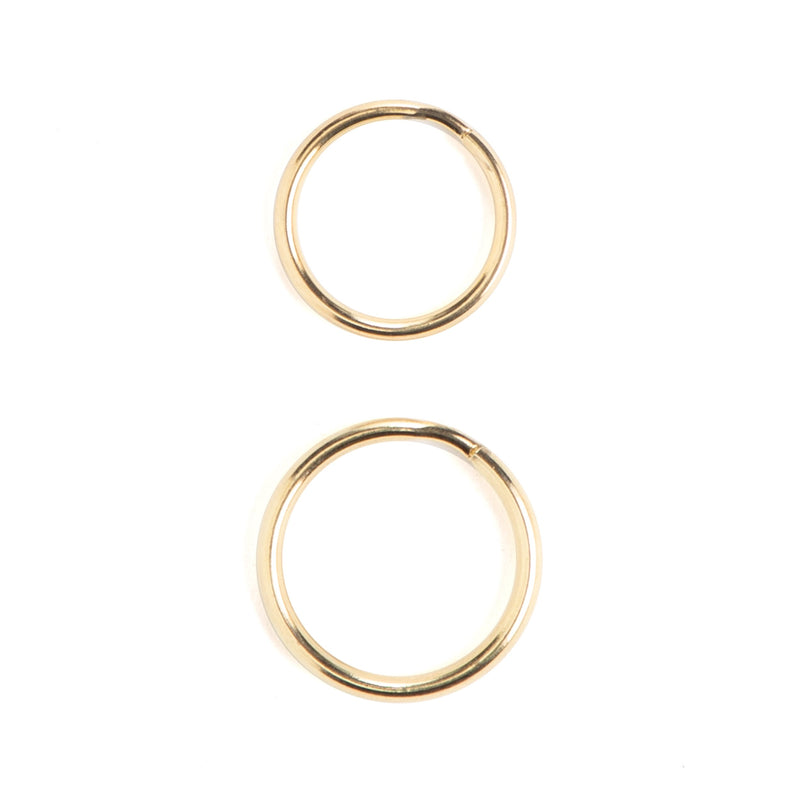 Brass Plated Split Key Rings