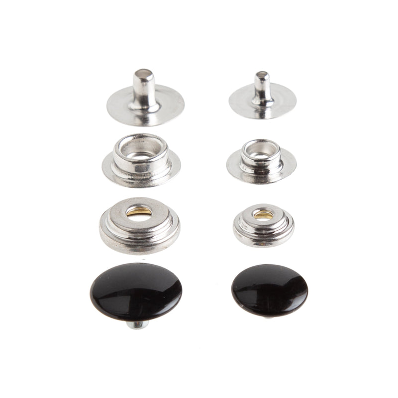 Boutons-pression de ligne - paquet de 100
