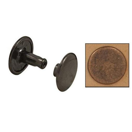 Uxcell 50 Sets Leather Rivets 9mm Double Cap Rivets 12mm Height Studs Bronze Tone, Size: Small