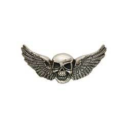 Skull Wings Cycle Concho 2" (51 mm) X 1" (25 mm)